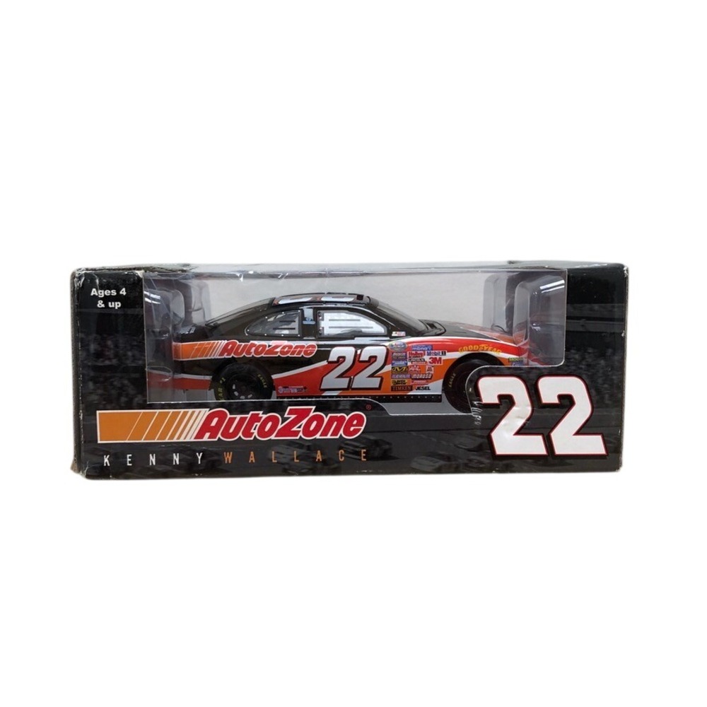 Action Performance Stock Car Adults Black AutoZone Kenny Wallace 22 Diecast 1:24